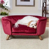 Wooden Handmade Heisler Dog And Baby Sofa ( Wine ) - Wooden Twist UAE